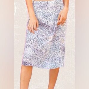 Multi Color Leopard Print Midi Wrap 
Skirt - Sz. S/New In Package